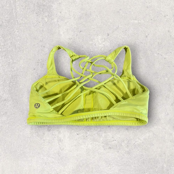 3/$20🌿Lululemon neon cross back sports bra - Picture 3 of 5
